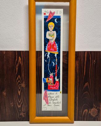 serigrafia firmata delle poesie di Pablo Neruda