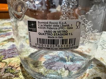Vasi in Vetro 4 stagioni Bormioli 1L