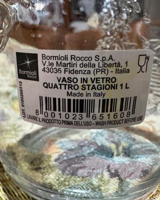 Vasi in Vetro 4 stagioni Bormioli 1L