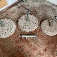 3 Base per ombrellone in cemento