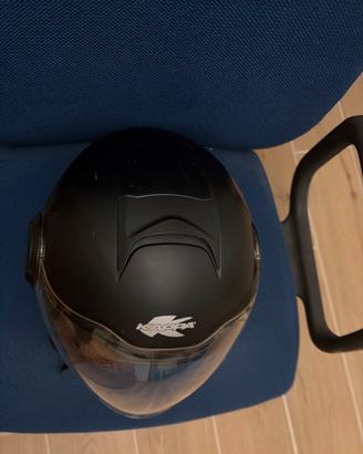 Casco Jet Kappa Nero Opaco Taglia M (57-58 cm)