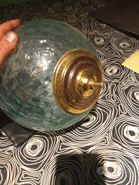 lampada a bolla in vetro soffiato