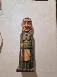 Porta Bottiglia in Legno Antico/vintage