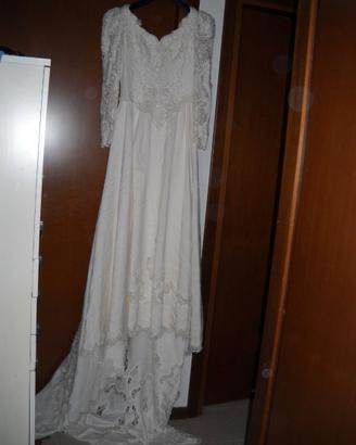 abito da sposa con swarovski taglia M/L