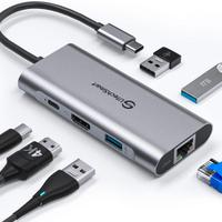 UtechSmart 6 in 1 Hub USB C, 4K HDMI Adattatore US