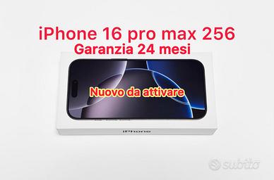 IPHONE 16 PRO MAX 256 NUOVO LISTINO  1489€