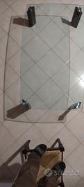tavolo basso legno e vetro