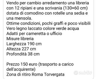 Libreria e scrivania