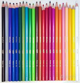 24 matite in legno colorate BIC evolution