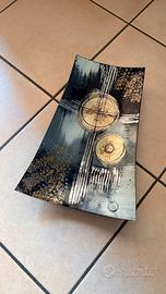 Vassoio-piatto in ceramica Raku