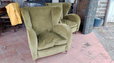 Poltrone vintage sane d'epoca 