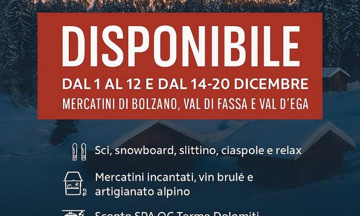 Ponte dell'8-12 e scii 25-26 val di fassa-carezza