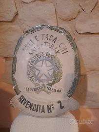 Antica tabella "SALI E TABACCHI" bilingue 