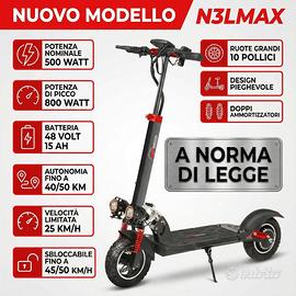 Monopattino Elettrico 500W (Picco 800W) 48v 15Ah