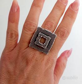 Anelli usati in argento artigianato sardo