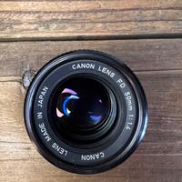 Canon FD 50mm 1.4 full frame 35mm