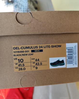 Asics gel cumulus 24 lite show usate 44