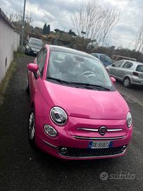 Fiat 500 dolcevita rossa Pellicolata rosa
