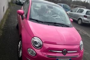 Fiat 500 dolcevita rossa Pellicolata rosa