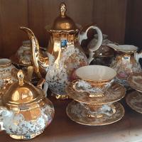 Set tazzine caffe bicchieri cognac e vari in crist