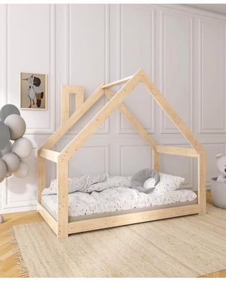 Letto a Casetta per Bambini + materasso memory