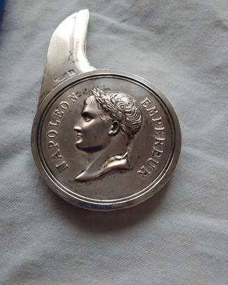 Tagliacarte Christofle Napoleon Empereur argentato