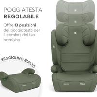 Seggiolino Auto KikkaBoo i-AID i-Size 100-150cm Ve