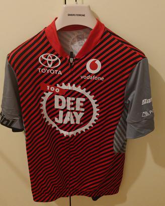 maglia ciclismo Santini Deejay100 tg xxl
