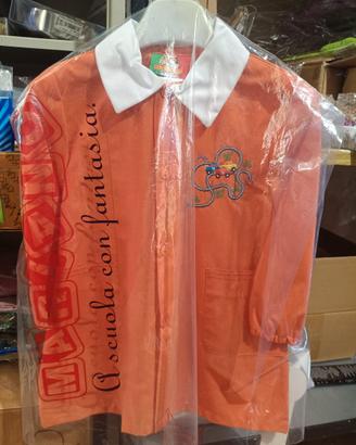 GREMBIULI ASILO MARIANO 3/6 ANNI ARANCIONE