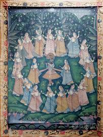 dipinto indiano su stoffa 