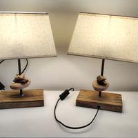 2 lampade tipo abat jour serie natura