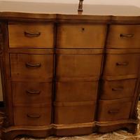 cassettiera scrivania noce massello