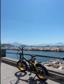 Argento Mini Max Fat Bike Elettrica Pieghevole
