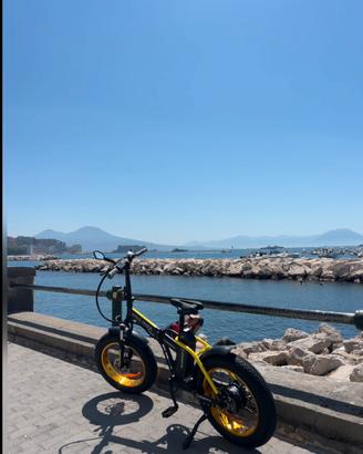 Argento Mini Max Fat Bike Elettrica Pieghevole