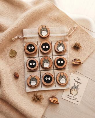 Gioco del tris artigianale Totoro-Nerini del buio