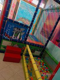 gonfiabile e trampolino 