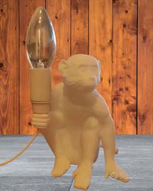 Decorazione arte statua lampada scimmia casa