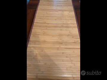 Tappeto Grande in Legno di Bambù 61x182 cm-Nuovo