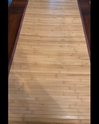 Tappeto Grande in Legno di Bambù 61x182 cm-Nuovo
