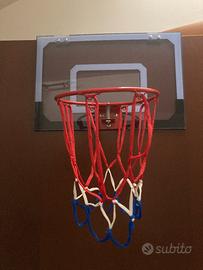 Mini canestro basket a porta e mini Super Santos