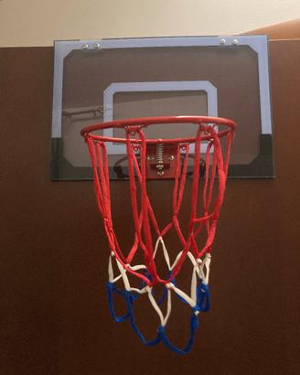 Mini canestro basket a porta e mini Super Santos