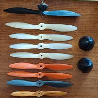 Lotto 10 eliche aerei vintage usate Aviomodelli