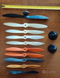 Lotto 10 eliche aerei vintage usate Aviomodelli