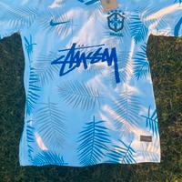 Maglia da calcio brasile nike x stussy