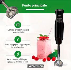 frullatore a immersione  2 velocità  - nuovo