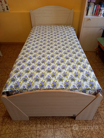 Letto singolo, rete, materasso