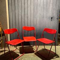 Sedie vintage space red anni 70