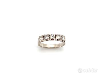 Anello oro bianco Revier diamanti ct. 1,00