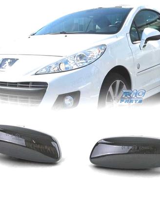 FRECCIE SPECCHIO PER PEUGEOT CITROEN LED NERO FUMÈ
