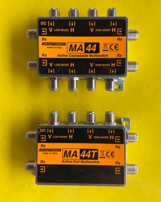 MULTISWITCH ANTENNA PASSANTE E TERMINALE 2 PEZZI